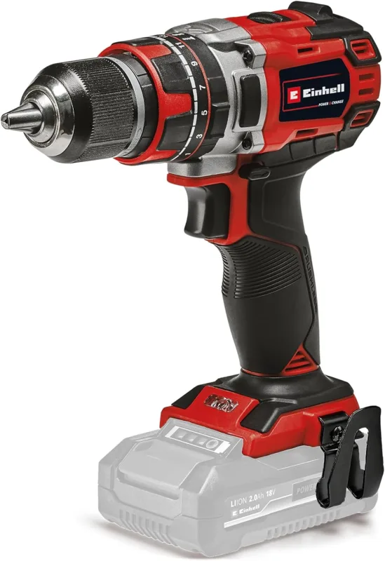 Einhell Taladro/destornillador Inalámbrico 18/50 Li-i BL Solo Power X-Change (Función de Taladro de Percusión, Caja de Cambios de 2 Velocidades y Empuñadura Softgrip, no Incluye Batería ni Cargador)