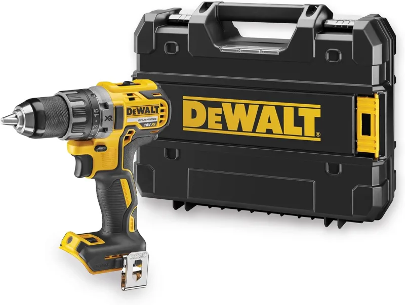 DEWALT Taladro Percutor XR 18V Sin Escobillas, 2 Velocidades, 15 Posiciones Ajustables, Mandril 13mm, Incluye Maletín TSTAK, Sin Batería/Cargador - DCD791NT