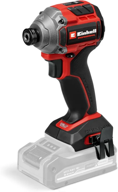 Einhell Professional Atornillador de impacto con batería TP-CI 18/250-C Li BL-Solo Power X-Change (18 V, par 250 Nm, par, sin escobillas, recepción hexagonal interior, sin batería)