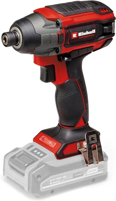 Einhell Professional Atornillador de impacto con batería TP-CI 18/220 Li BL-Solo Power X-Change (18 V, 220 Nm, sin escobillas, recepción hexagonal interior, regulación de velocidad, sin batería)