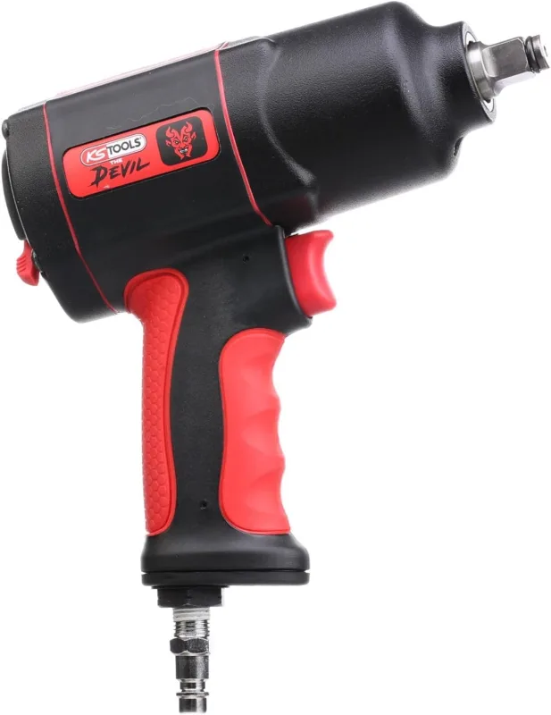 KS Tools 515.1200 Atornillador de impacto neumático de alta potencia de 1/2" THE DEVIL, 1600 Nm
