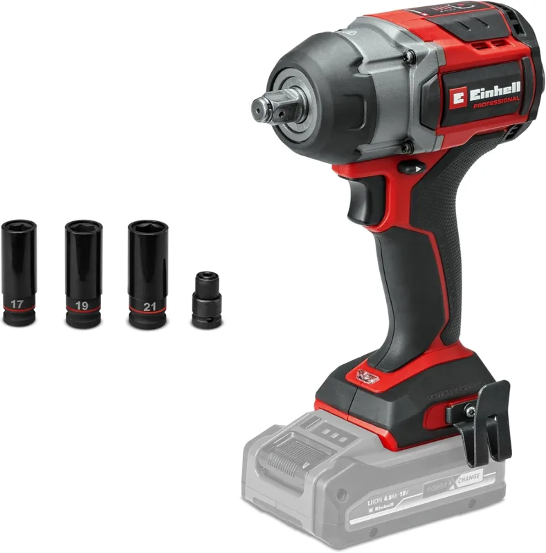 Einhell Atornillador impacto con batería TP-CW 18/750-C Li BL-Solo Power X-Change (18V, par 750Nm, par de aflojamiento 1000Nm, brushless, recepción cuadrada exterior, sin batería)