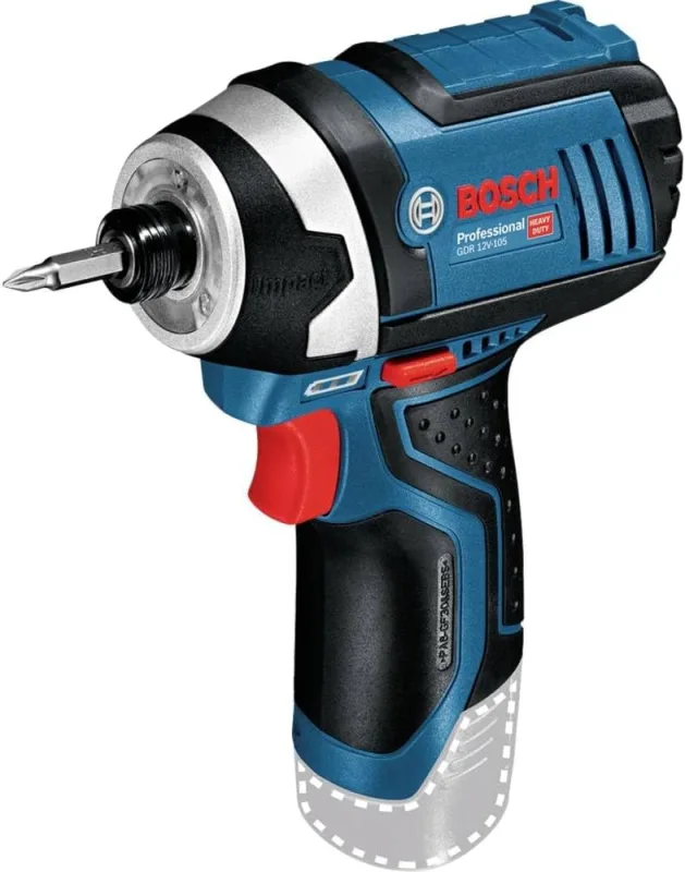 Bosch Professional 12V System atornillador de impacto a batería GDR 12V-105 (incl. bandeja L-BOXX, sin batería/cargador)