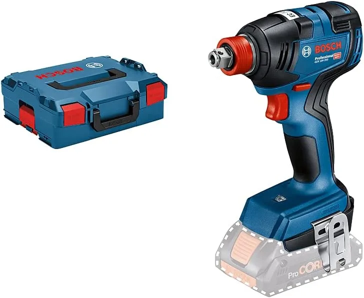 Bosch Professional 18V System atornillador de impacto a batería GDX 18V-200 (par de giro máx. 200 Nm, incl. L-BOXX, sin batería/cargador)