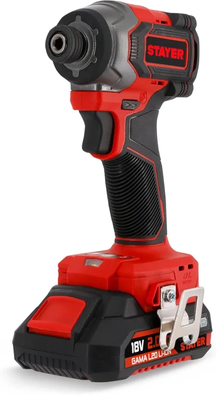 18 V Battery Impact Driver IS 230 L2022, BRUSHLESS Motor, 230 Nm of Torque, 9 Working Modes, Compatible with the L20 RANGE (Includes 2 x 2Ah Battery + Charger + Case)