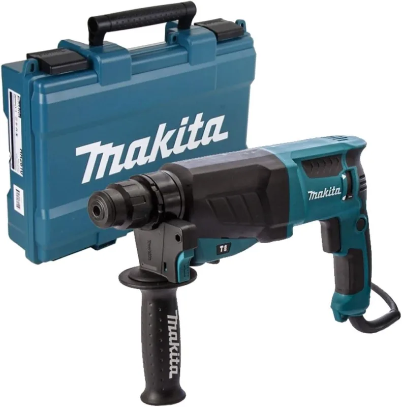 Makita HR2630 - Martillo rotativo combinado (26Mm, 230-240 V, 800 W, 0-1.200 Rpm, 40 posiciones)