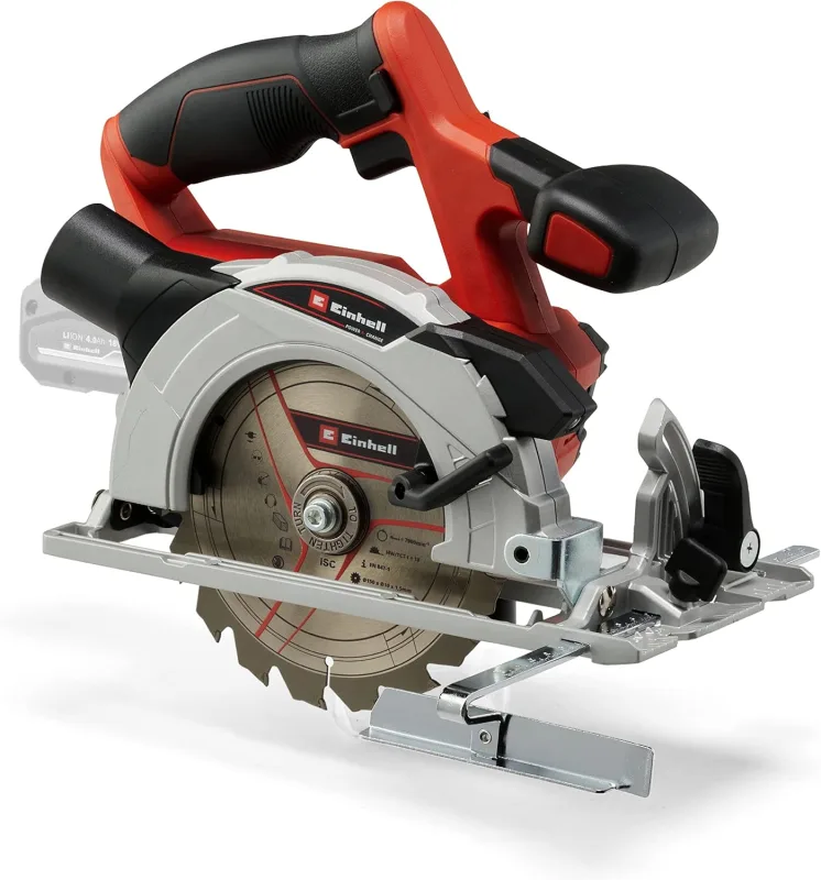 Einhell Sierra circular inalámbrica TE-CS 18/150 Li-Solo Power X-Change (iones de litio, 18V, profundidad corte y ángulo inclinación ajustables sin herramientas, LED, sin batería ni cargador)