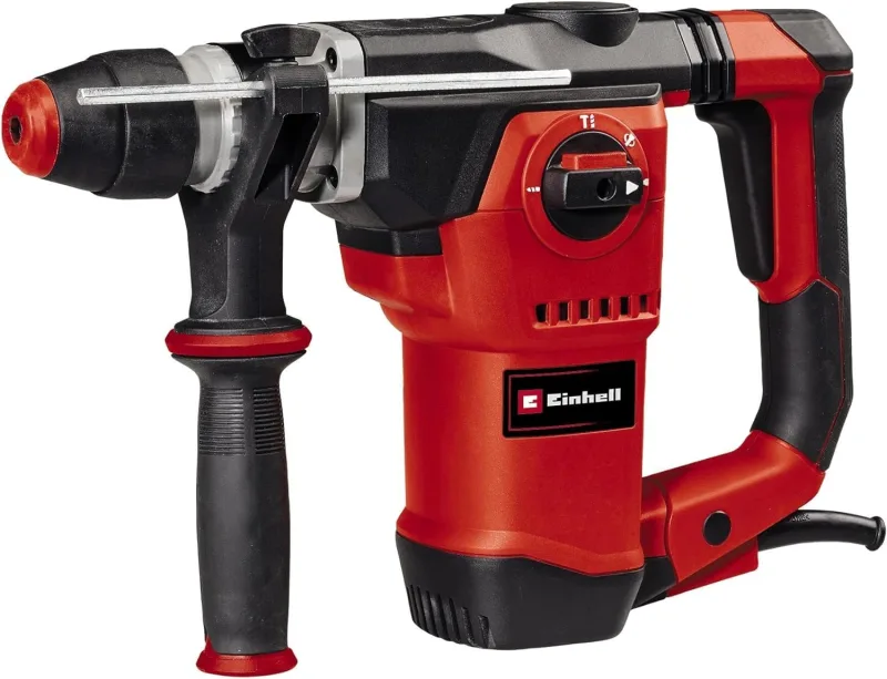 Einhell Martillo perforador TE-RH 32-1600 4F (1600W, 4,5 J, perforación por percusión/perforación/cincelado con y sin fijación, mecanismo percutor neumático, portaherramientas SDS-plus, incl. maletín)