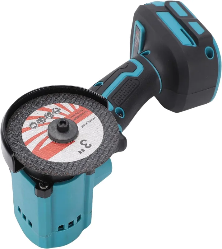 FTVOGUE Cordless Circular Saw, Mini Electric Cutting Saw with 19000 RPM, 3 Inch Blades, Woodworking Dust Cover, Metal, Stone, Plastic