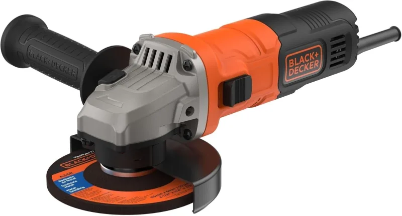 BLACK+DECKER Amoladora angular compacta con cable de 15mm 710W, BEG010-QS,