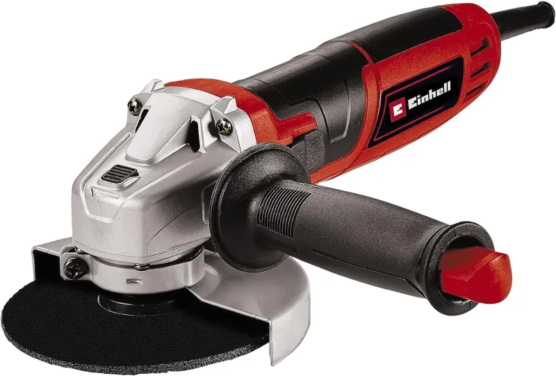 Einhell Amoladora angular TC-AG 115/750 (750 W, bloqueo para el husillo para cambio de herramientas, adecuada para discos de corte de 115 mm de diámetro, se suministra sin disco de corte)