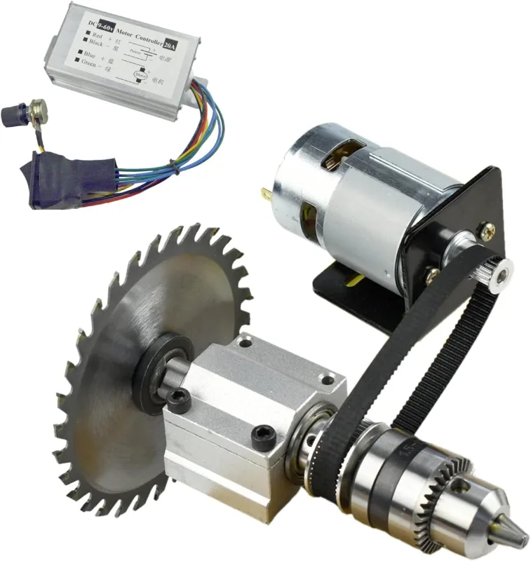 CHANCS 775 DIY Electric Table Saw Mini Cordless Circular Saw DC 24V 12000RPM PWM Speed Controller Output Voltage DC 9-60V