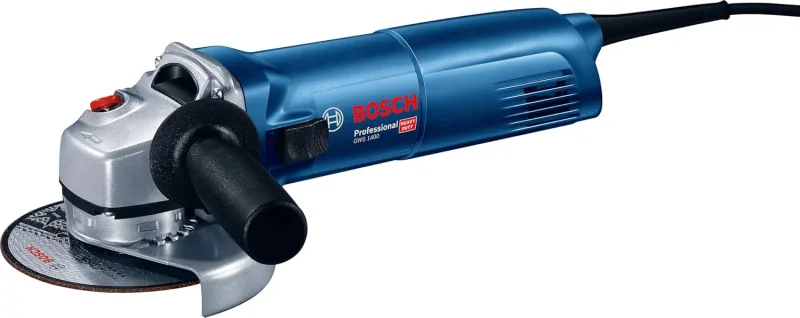Bosch Professional amoladora angular GWS 1400 (potencia motor de 1400 W, Ø de disco 125 mm, incl. brida, cubierta protectora, tuerca de apriete, llave de dos agujeros)