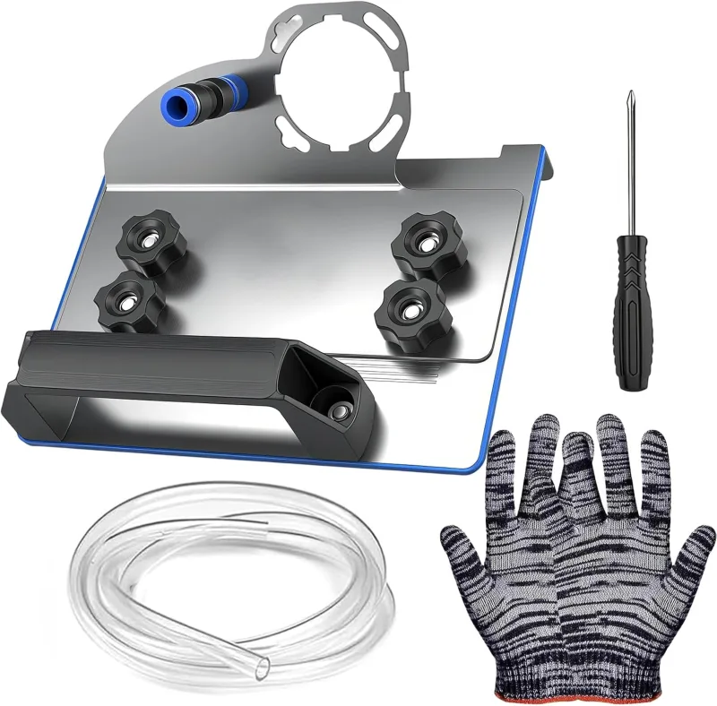 Soporte para amoladora angular, para corte de azulejos de 45 grados, con alfombrilla antideslizante, corte preciso, seguro y duradero, apto para amoladora angular 100