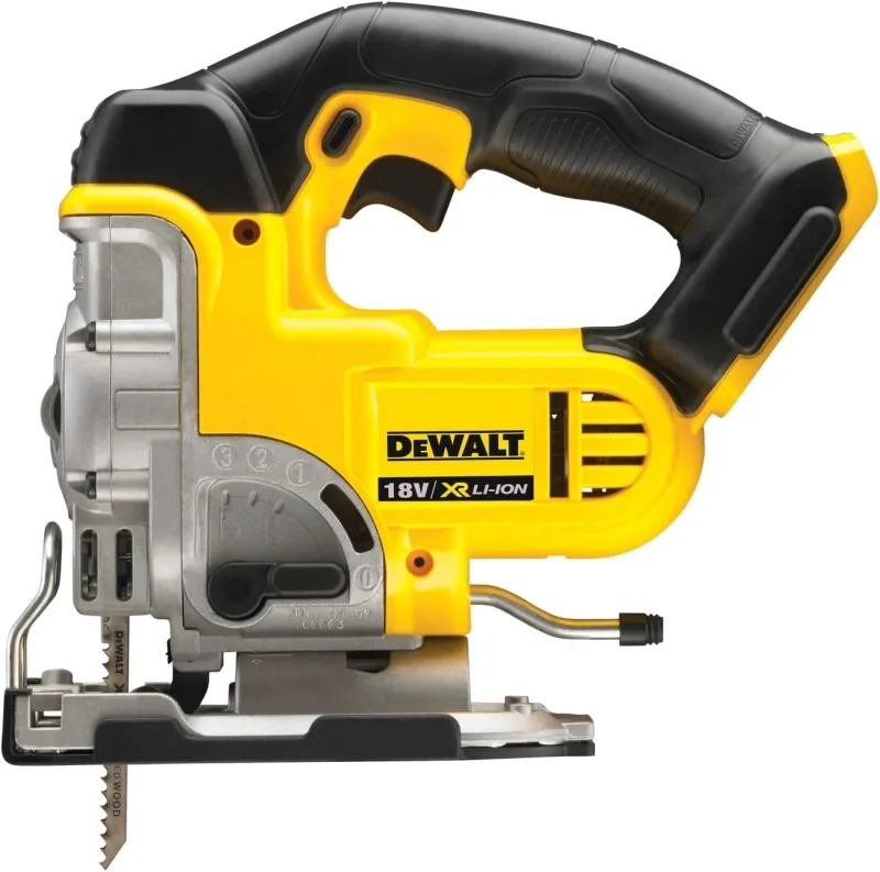 DEWALT DCS331N-XJ - Sierra de Calar XR 18V, Velocidad Variable 0-3000 cpm, Corte en Madera 135 mm, Metal 10 mm, Acción Pendular, Cambio Rápido de Hoja, Base Ajustable, Sin Batería ni Cargador
