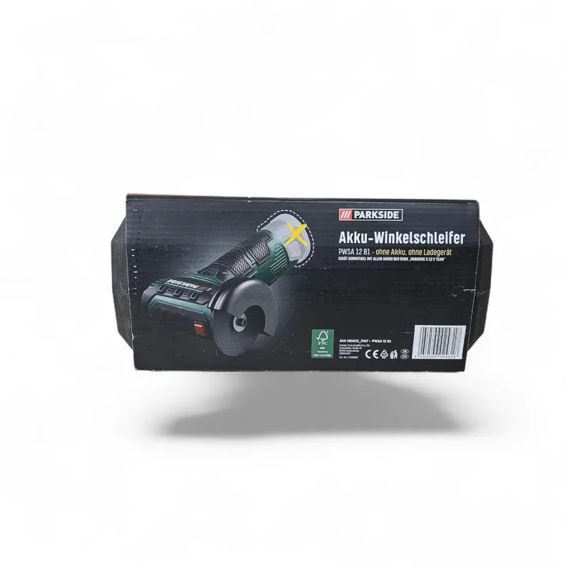 PARKSIDE Amoladora angular inalámbrica PWSA 12 B1, sin batería ni cargador