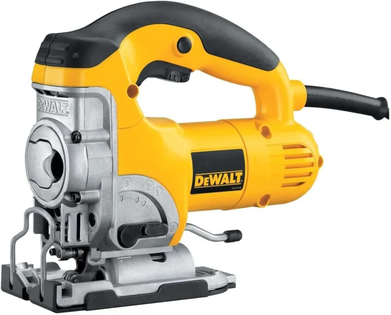 Dewalt DW331K-QS - Sierra de calar 701w electrónica con puño cerrado + maletín