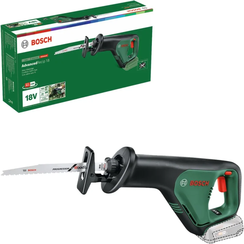 Bosch AdvancedRecip 18 Cordless Reciprocating Saw (Without Battery, 18V System, Boxed)