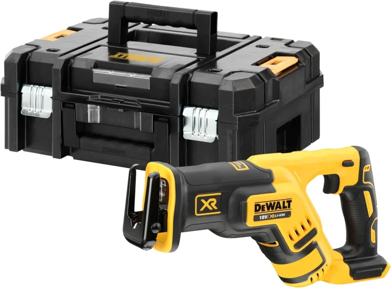 DEWALT DCS367NT-XJ, XR 18V Brushless Compact Reciprocating Saw, Speed 2900 rpm, Wood Cutting 300 mm, Steel Cutting 100 mm, Cordless, with LED Light, TSTAK II Case