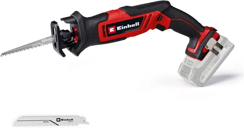 Einhell TE-AP 18/13 Li-Solo Power X-Change Universal Saw with Battery (18 V, 13 mm Stroke Height, 50 mm Cutting Depth in Wood, Manageable Design, Including Accessories, No Battery)