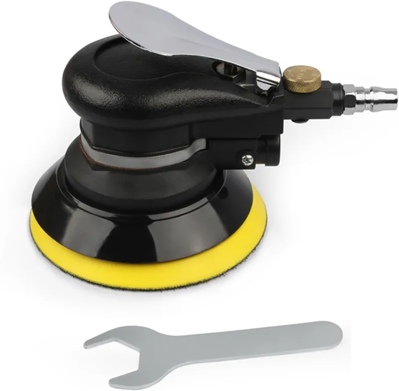 Orbital Sander, Weytoll Air Random Sander 6 '' Pneumatic Palm Sander, 13500 rpm, with Hose and Bag Polishing Sanding for Car Metal Wood Wax Metal Work