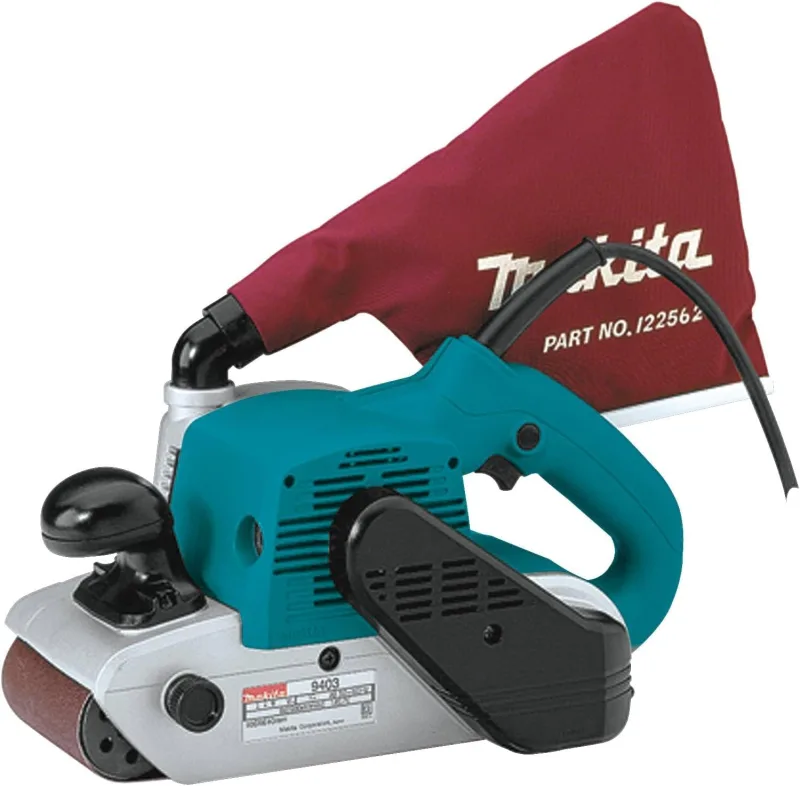 Makita 9403 Lijadora de Banda, 500 m/min, 5.7 kg, 1200 W, 230 V, Azul, 10.2 cm