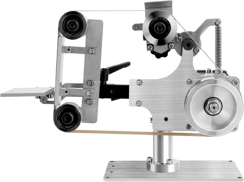 Lijadora de escritorio multifuncional, máquina de cinta de 550 W, control de velocidad continuo, lijadora de cinta, herramienta de lijadora de bricolaje, (vertical y horizontal)