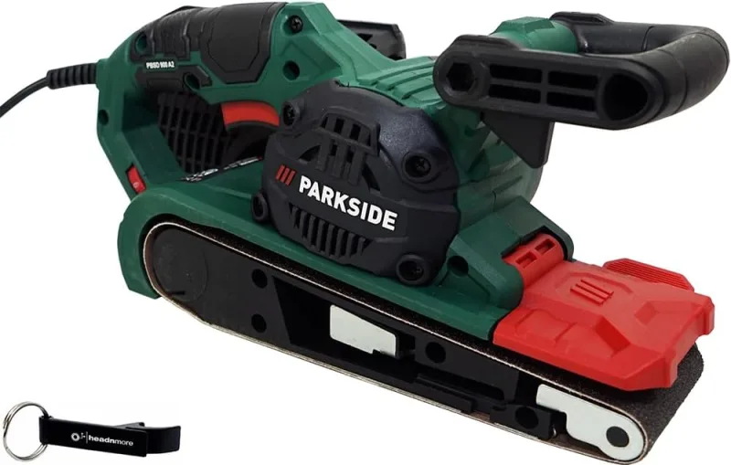 HEADNMORE® Bundle Parkside PBSD 900 - Lijadora de banda y llavero HEADNMORE®