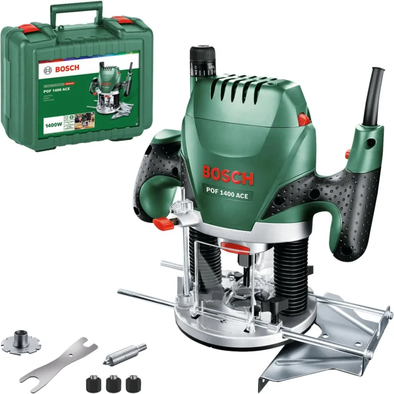 Bosch POF 1400 ACE surface milling machine (1400 watts, in case)