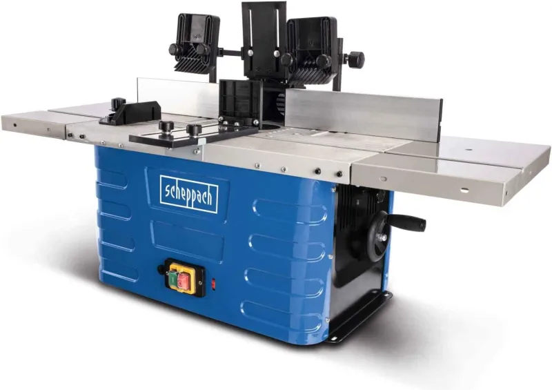 Scheppach HF60 230 V 1500 W Table Milling Cutter 6/8/12 mm Clamp Clamp Maximum Height 40 mm Variable Speed Adjustment from 11500 to 24000 Min-1 Including Table Extenders