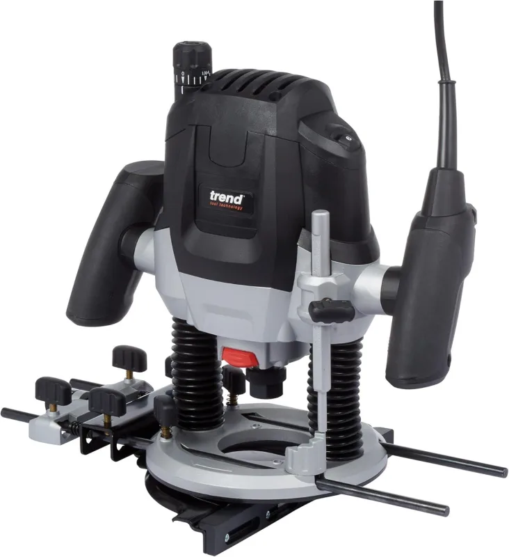 Trend Variable Speed Milling Machine 2100 W 12 mm 230 V EU, Inlet Depth 50 mm, Milling Machine for Multiple Milling Jobs, T7EK/EURO