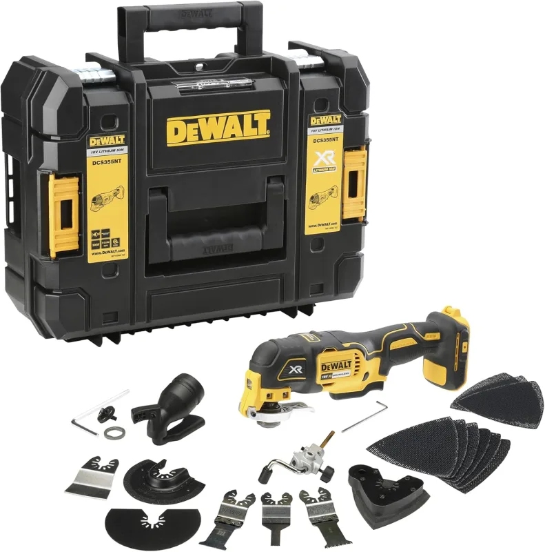 DEWALT 18V XR Brushless Oscillating Tool, Single Tool in T-STAK, DCS355NT-XJ