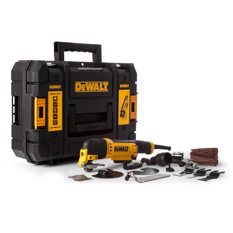 Dewalt DWE315KT Oscillating Multi-Tool With Quick Change Tool DWE315KT 300 Watt Power Tool