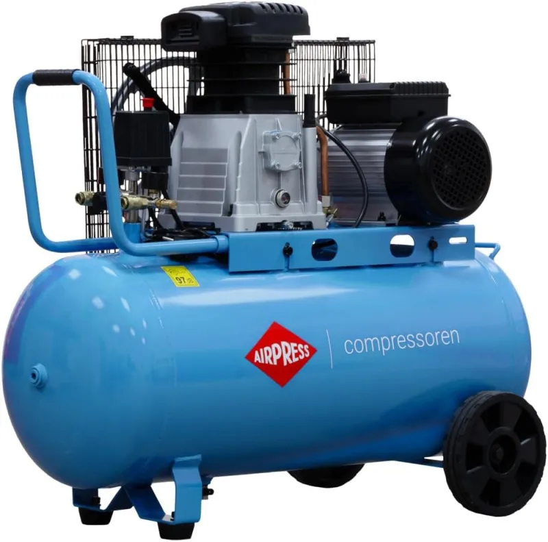 AIRPRESS - Compresor de aire de dos pistones HL 340-90 10 bar 3 CV / 2,2 kW 272 l/min 90 litros