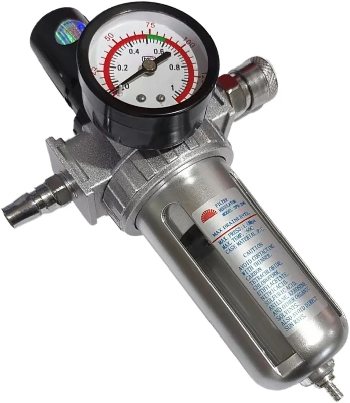 Filtro para compresor de aire, filtro regulador-lubricador para compresor de aire, separador robusto para mecánicos, taller industrial, pulverización y chorro de