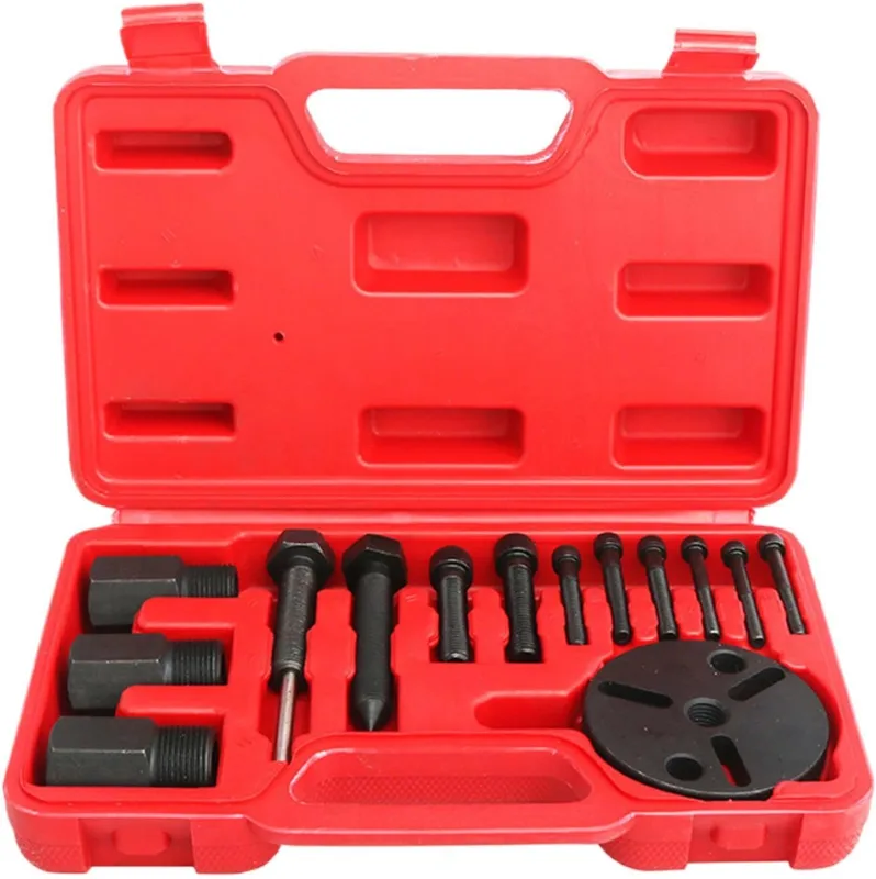 Kit de Herramientas Embrague Compresor AC,Kit de Extracción para Aire Acondicionado | Herramienta de Reparación de Embrague de AC | para Sedán, Camión SUV, Hogar Garaje Taller Mecánicos y Técnicos