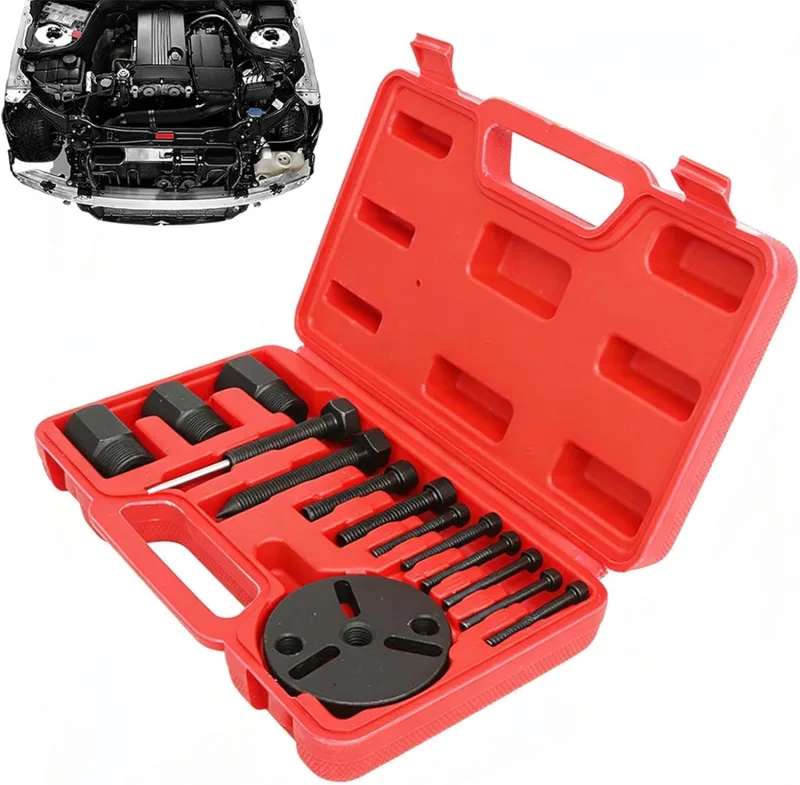 Kit de Embrague de Compresor de AC,Kit de Extracción para Aire Acondicionado - Herramienta de Reparación de Embrague de AC - Para vehículo sedán camión garaje taller mecánicos