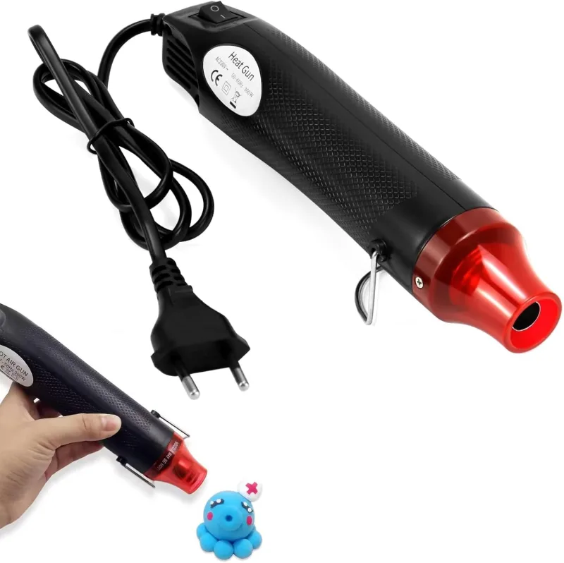 Mini decapador térmico,Pistola térmica,220 V 300 W,Pistola de aire caliente portátil,Adecuado para proyectos de bricolaje, envoltura termocontraíble, gofrado y secado de pintura