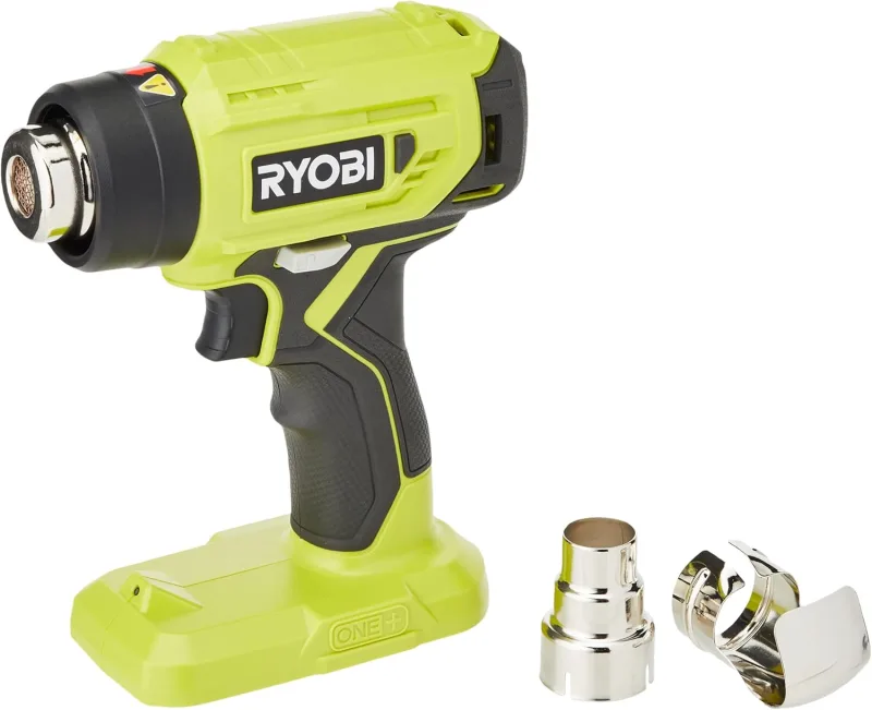 RYOBI - Thermal Gun Stripper 18V ONE+ - 170 L/min - LED, GripZone Handle, Safety Switch - Delivered with 2 Nozzles (1 Reducer and 1 Reflector) without Battery or Charger - R18HG-0