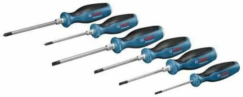 Bosch Professional - Juego 6 destornilladores estrella + plano (2 x PH, 4 x SL, Softgrip, en caja)