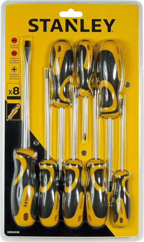 STANLEY - Juego de 8 destornilladores