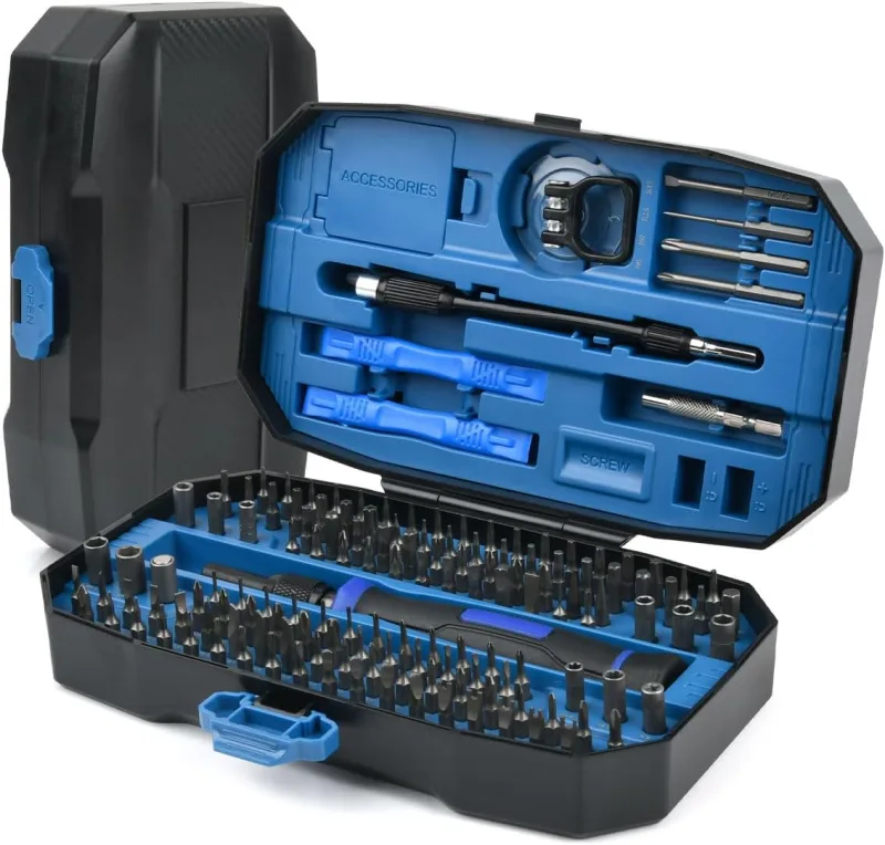 Set de Reparación de Precisión, 152 en 1 Juego Destornilladores Precisión Magnético, Kit Destornilladores, Set Herramientas Precision Reparación, para iPhones, iPad, Laptop, PS4, PS5, Relojes