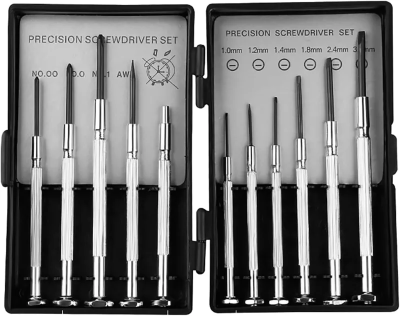 GeekerChip 11 en 1 Juego de Destornilladores de Precisión,Destornillador de gafas Juego,Destornilladores de Precisión Multiusos,con Punta Magnética,para Reparar Gafas,Relojes,Bricolaje