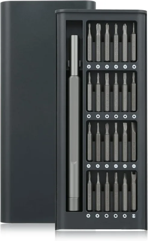 LIHAO 24 en 1 Juegos de Destornilladores Precisión con Magnetismo Kit de Herramientas de Reparación Profecional Portátil para iPhone Macbook iPad Relojes Computadora Cámaras