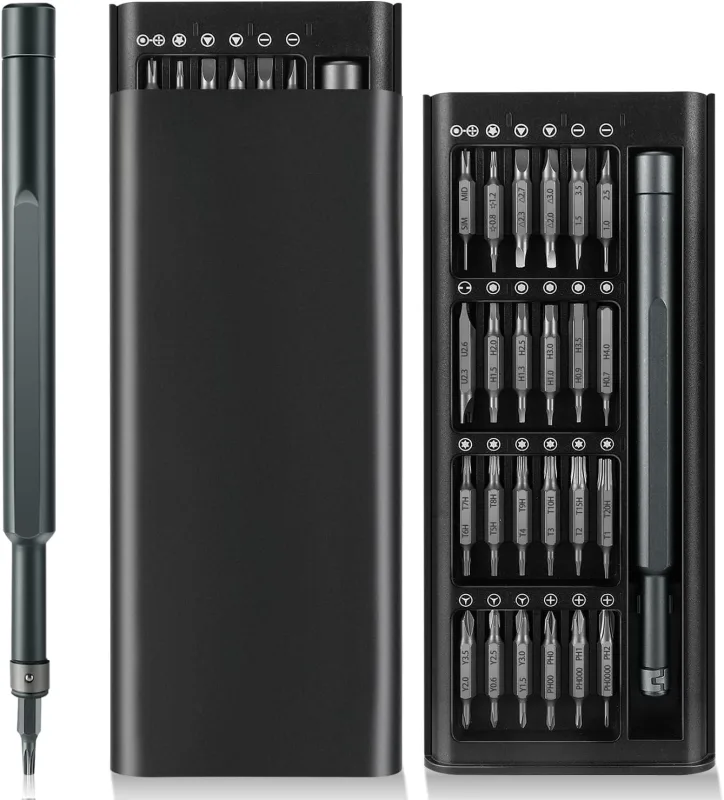 49 en 1 Juego de Destornilladores Precision, Mini Kit de Herramientas Magnéticas, Kit de Herramientas Portátil para IPhone, IPad, Macbook, Switch, PS4, PS5, Computadora, Gafas, Reloj etc