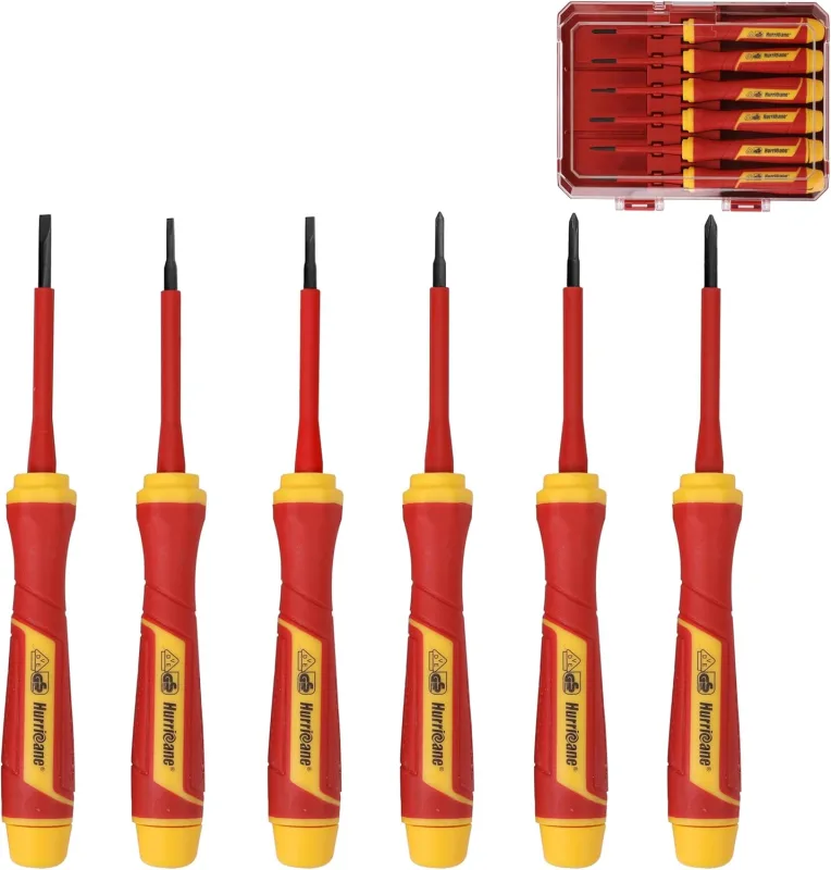 HURRICANE Juego de destornilladores de precisión aislados de 6 piezas