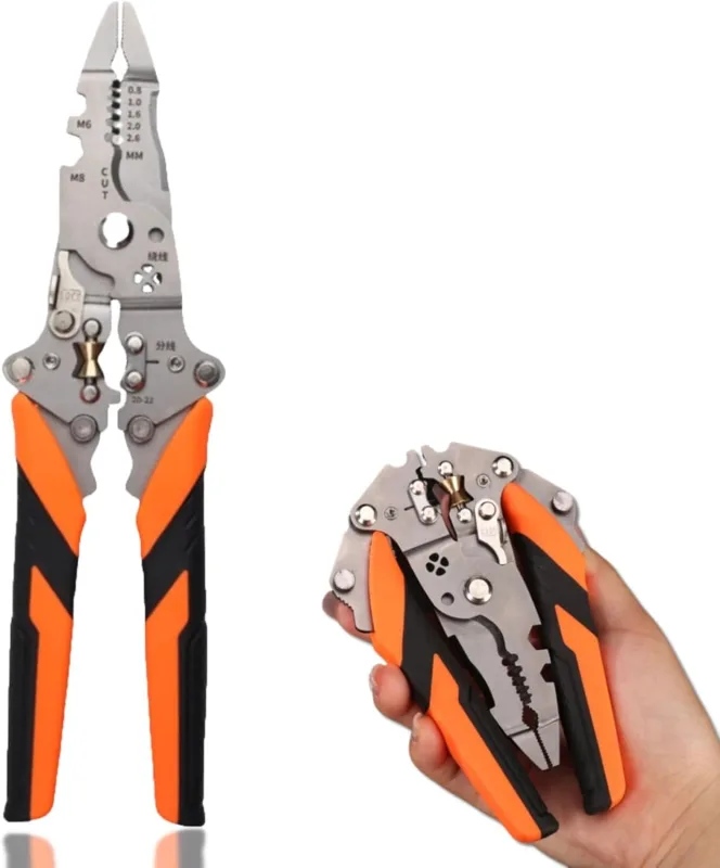 Alicates Electricista 14 En 1 Alicates Corte Cable Universal Para Herramientas EléCtricas Para Desnudarse, Tangentes,Presionando,Cortar Y Atornillados