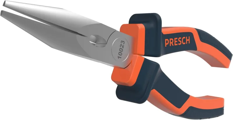 Presch Straight needle nose pliers 160 mm - small professional pliers with integrated cutting - several layers