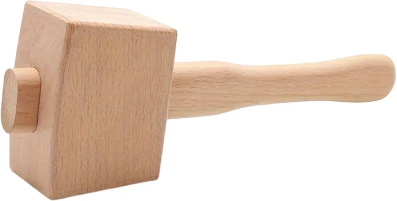 Wood Mallet, Multifunctional Carpenter Hammer, Professional Carpenter Hammer, Wood Wood Hammer, Beech Wood Carving Mallet for Woodworking