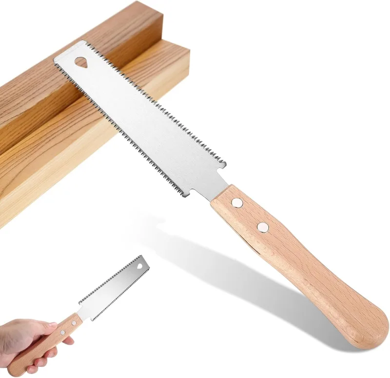 Japanese Hand Saw, Precision Wood Saw, Mini Hand Saw, Double Edged Drive Saws, Versatile Woodworking Tool for Fine and Fast Cuts